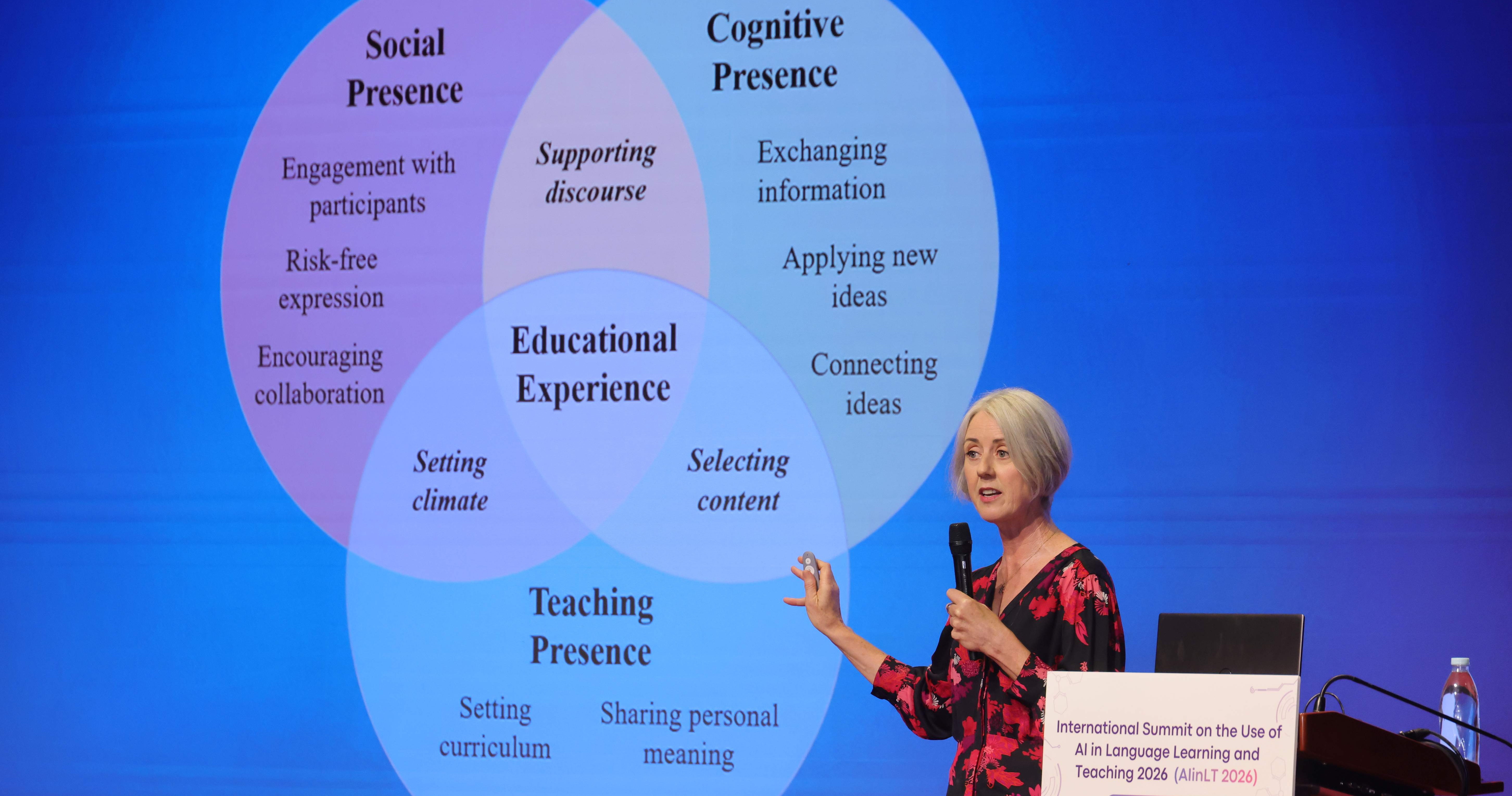 Prof. Mairéad Pratschke, an independent researcher and adviser specialising in AI strategy, ethical governance and human-centred design, delivered the first keynote address.